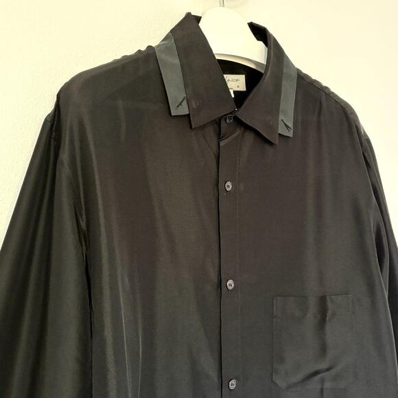 Yohji Yamamoto Double Collar Button Up LS Shirt 4/XL - Picture 5 of 10